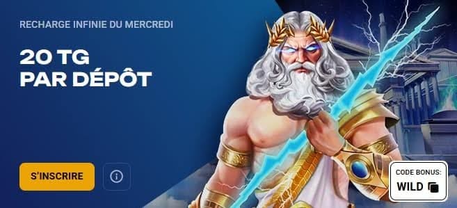 Slotlair Casino bonus mercredi