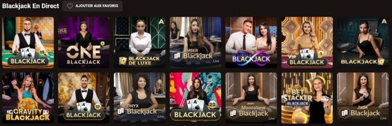 Slotlair Casino jeux table