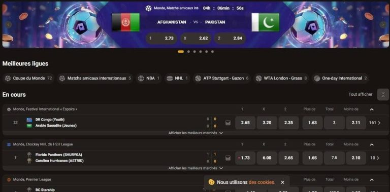 Slotlair Casino paris sportifs